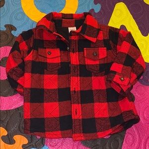 Carters Plaid Fleece Jacket